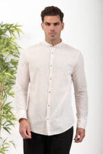 Λινό Πουκάμισο Vittorio 800-24-402 Beige