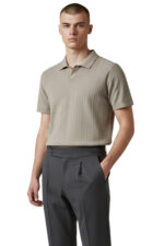Πλεκτή μπλούζα Vittorio 700-26-003 BEIGE - Image 2