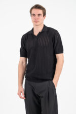 Πλεκτή μπλούζα Vittorio 700-26-004 BLACK