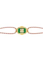 BRACELET-GREEN TREFLE BOHEME
