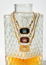 NECKLACE-BURGUNDY YUCATAN - Image 3