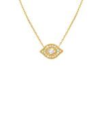 NECKLACE-WHITE MAJESTIC EYE