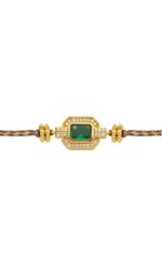 BRACELET-GREEN SHINY ART DECO
