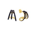 EARRINGS-BLACK MALIA