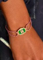 BRACELET-GREEN TREFLE BOHEME - Image 2