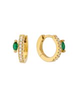 EARRINGS-GREEN PRECIOUS DELHI