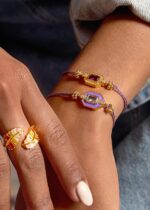BRACELET-PURPLE ART DECO - Image 2